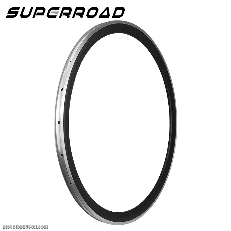 38mm Carbon Clincher Rims With Aluminum Braking Surfaces