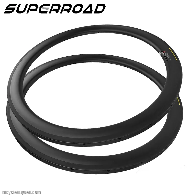 UD Matte 700C 50mm Carbon Fiber Road Bike Tubular Rims