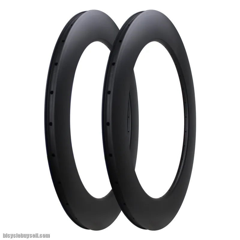 88mm UD Matte Full Carbon Road Bicycle Rims Clincher