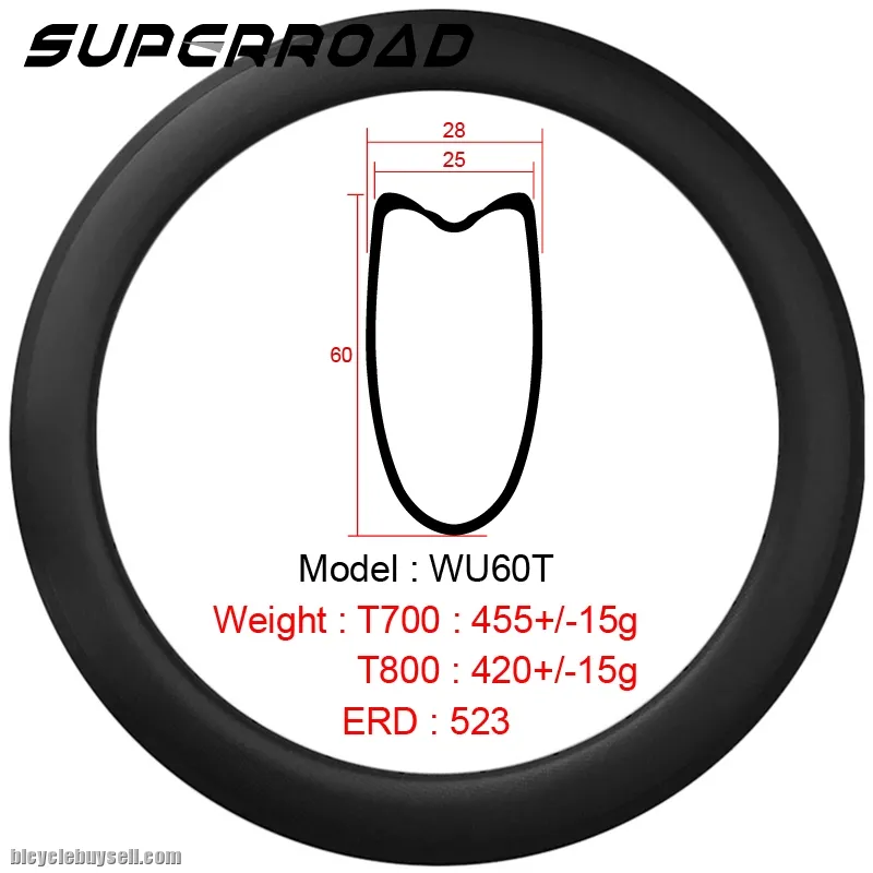 Chinese Light Bicycle Carbon Road Bike Tubular Rims
