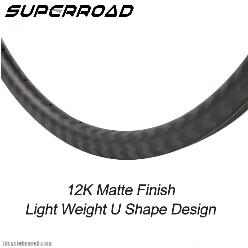 700C 30mm Toray Carbon Fiber Road Bike Tubular Rims