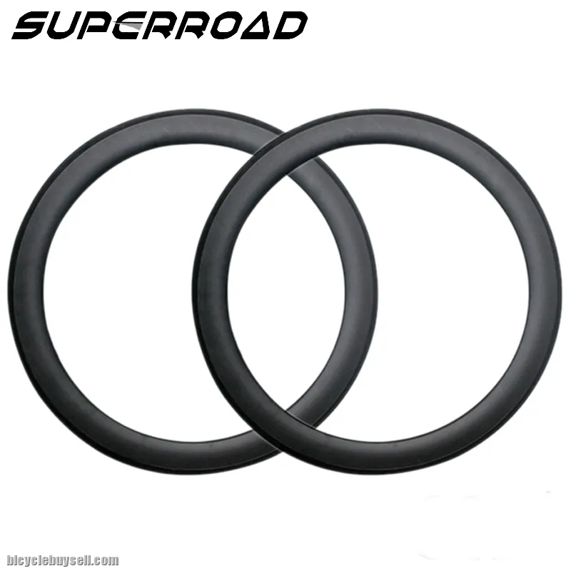 700C Rim Carbon Bicycle Tubeless Ready Road Rims