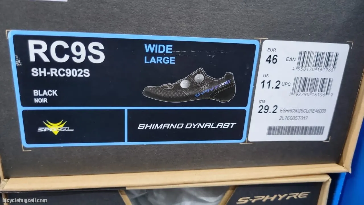 Shimano SH-RC9S (46) Wide (Black) 2023 Brand New !!