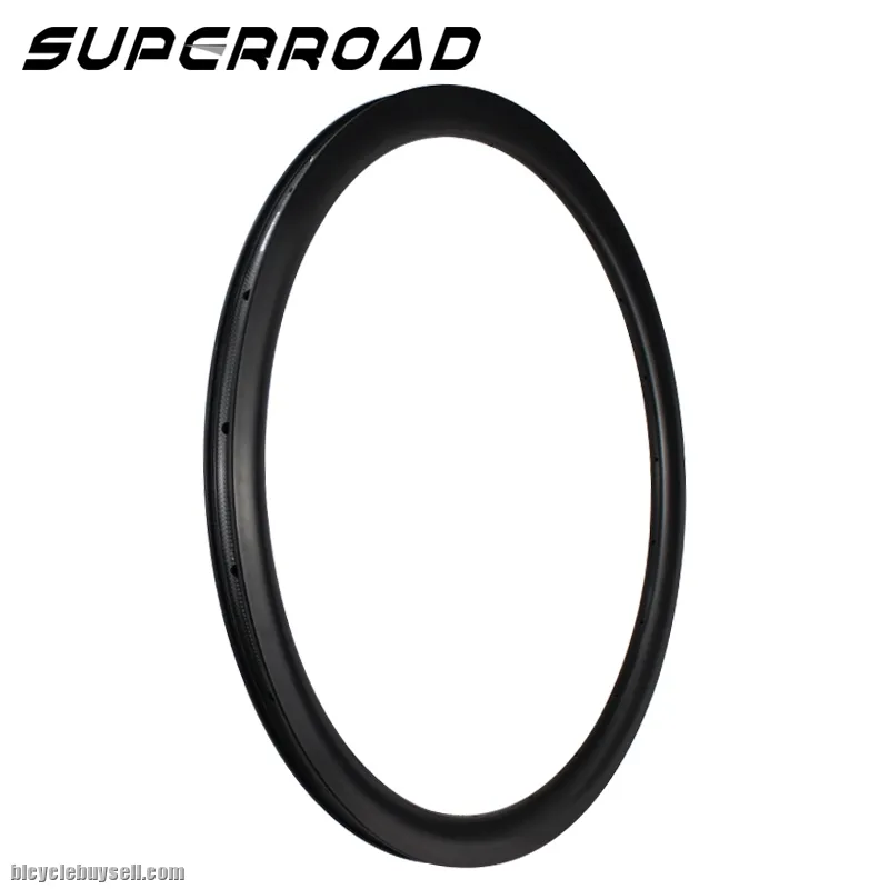 700C 28mm Wide 40mm Deep Carbon Tubeless Clincher Rims Disc Brake