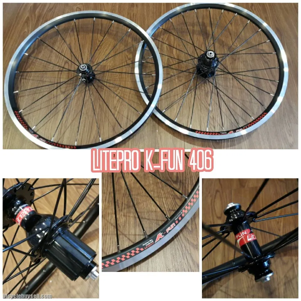 Litepro S42 406/451 Folding Bike Wheelset highprofile