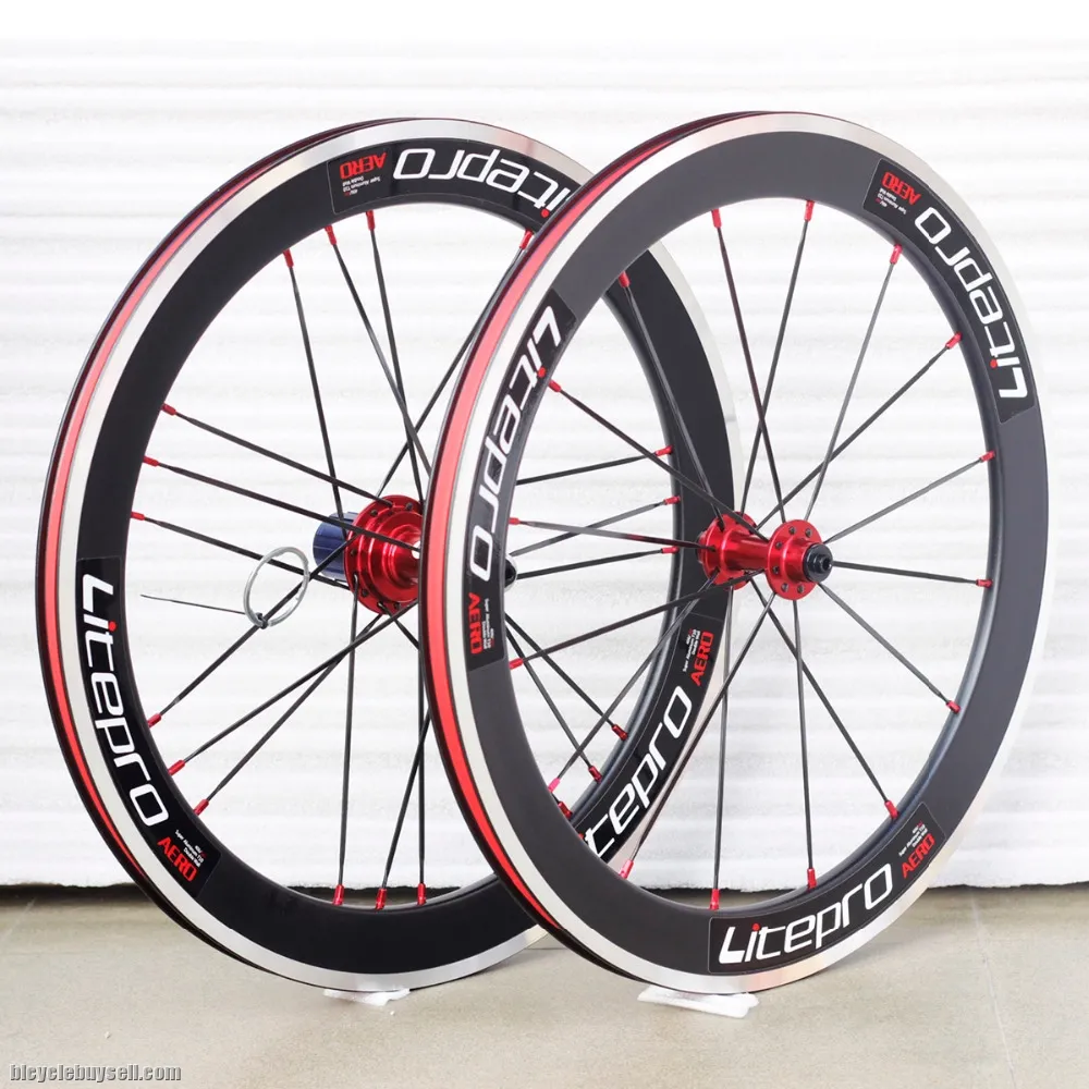 Litepro S42 406/451 Folding Bike Wheelset highprofile
