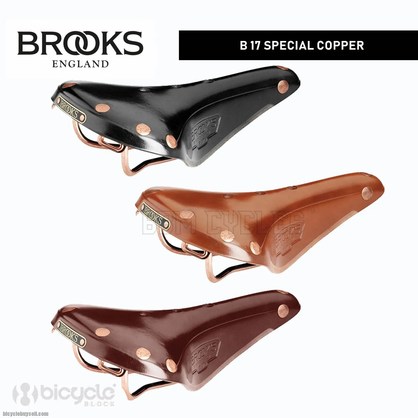 BROOKS B17 SPECIAL COPPER LEATHER SADDLE MADE IN ENGLAND TOURING COMMUTING LONG DISTANCE