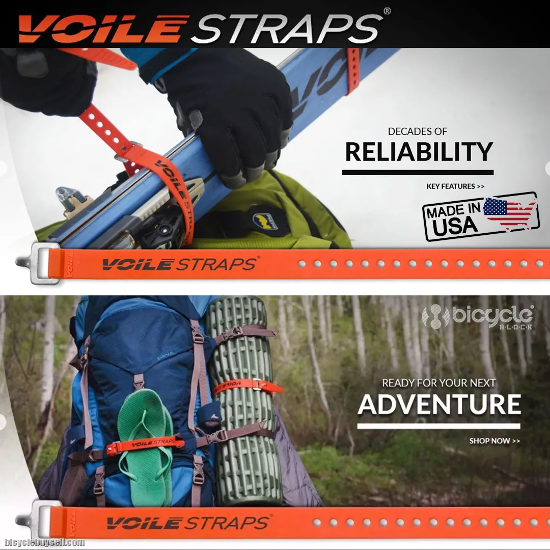 VOILE STRAPS STANDARD SERIES 15" 20" 25" ALUMINIUM BUCKLE ONE STRAPS A MILLION USES MADE IN USA