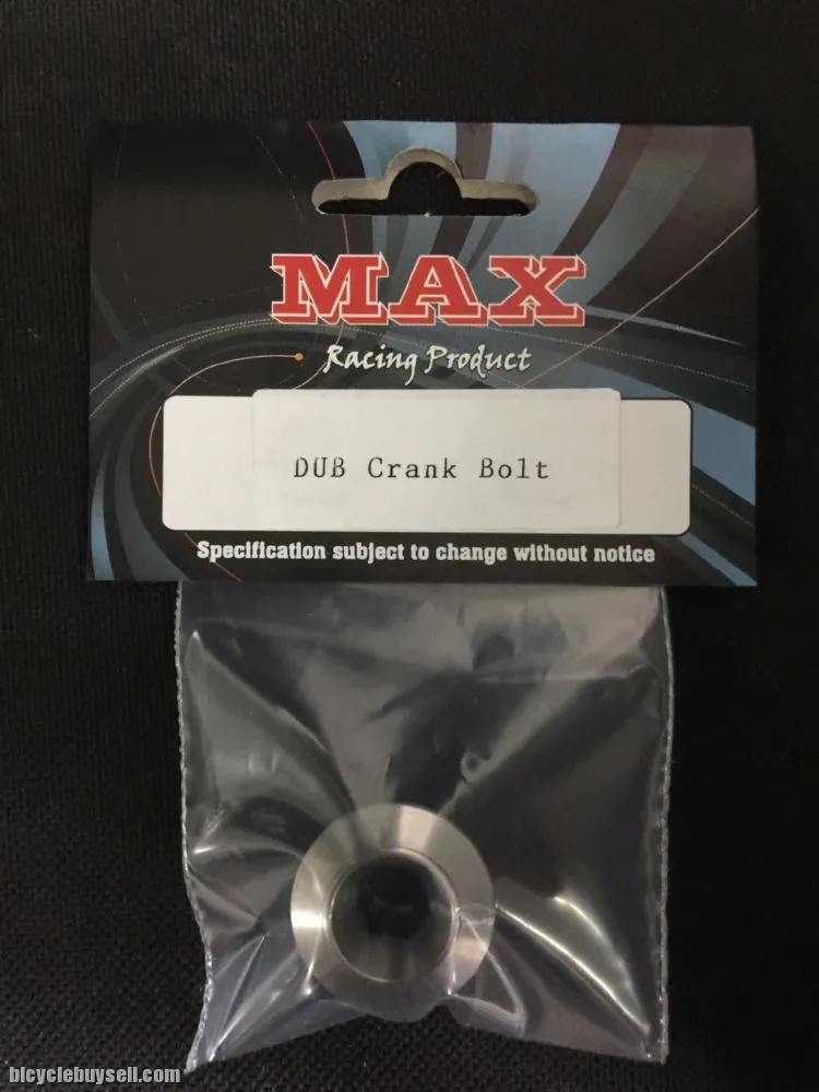 MAX Stainless Steel DUB M18/M30 Crank Bolt - Anti Rust / Anti Corrosion