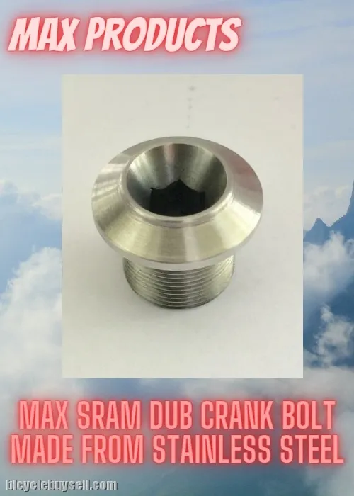 MAX Stainless Steel DUB M18/M30 Crank Bolt - Anti Rust / Anti Corrosion