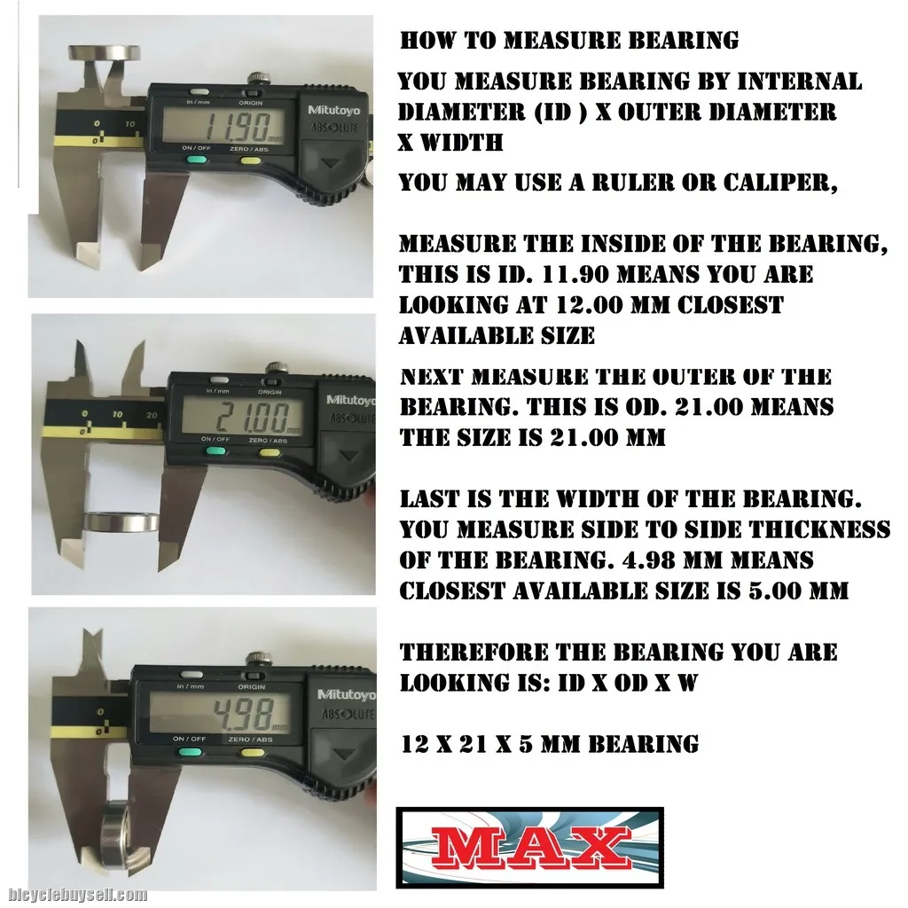 MAX Premier Ceramic Bearing for BB / Wheels