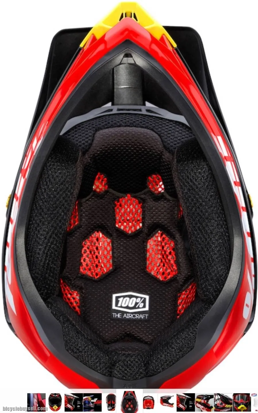 100% FULL FACE CARBON FIBER HELMET MTB DH ENDURO