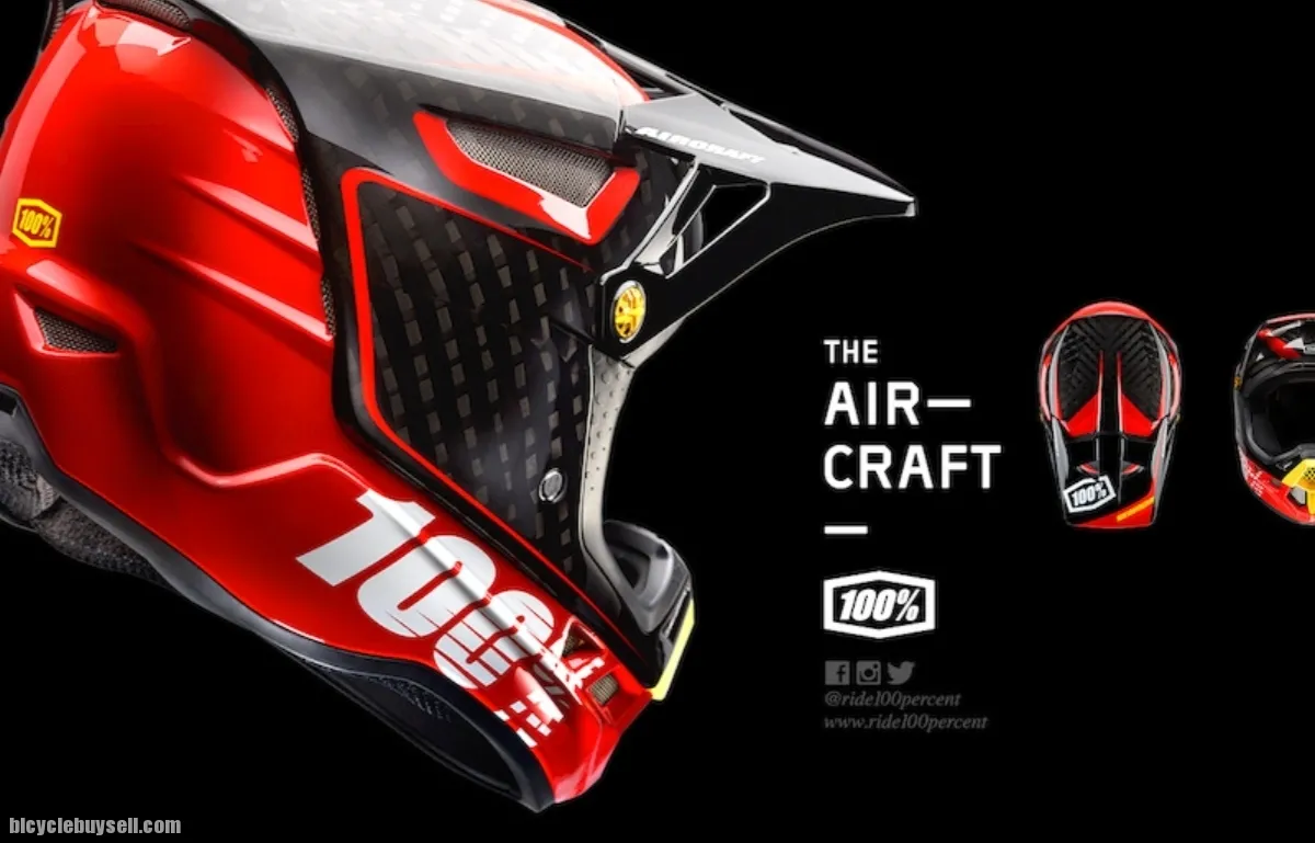 100% FULL FACE CARBON FIBER HELMET MTB DH ENDURO