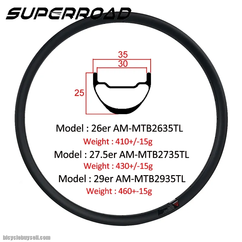 27.5 er 650B Carbon MTB Mountain Bike Rims