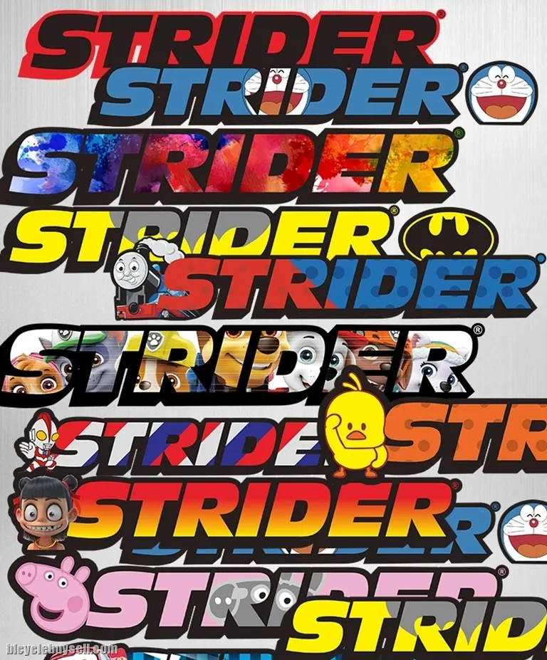 STR Balance Bike Frame Stickers Modified Colorful Laser Plating Reflective Decals