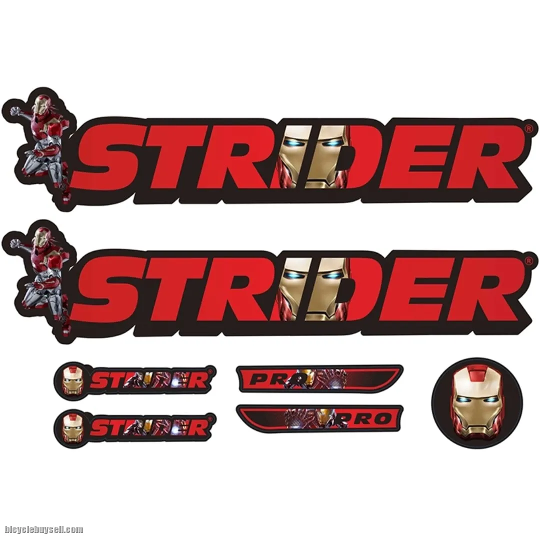 STR Balance Bike Frame Stickers Modified Colorful Laser Plating Reflective Decals