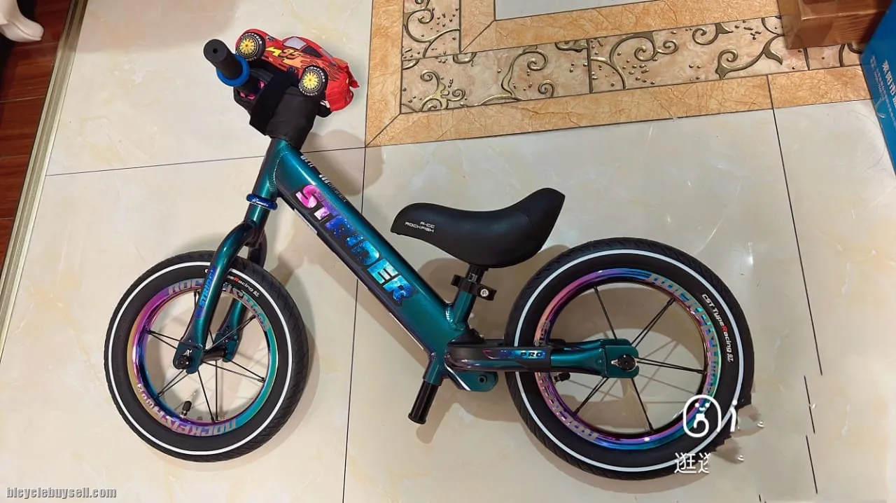 STR Balance Bike Frame Stickers Modified Colorful Laser Plating Reflective Decals