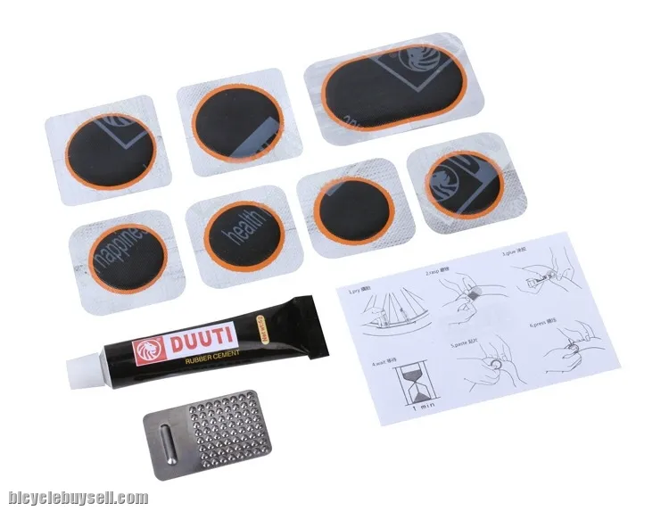DUUTI Bike Tyre Tire Tools Bicycle Puncture Repair Patch Kit Box Set for Road Bike Mountain Bike