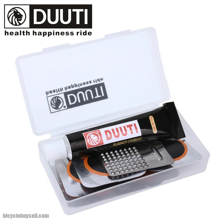 DUUTI Bike Tyre Tire Tools Bicycle Puncture Repair Patch Kit Box Set for Road Bike Mountain Bike