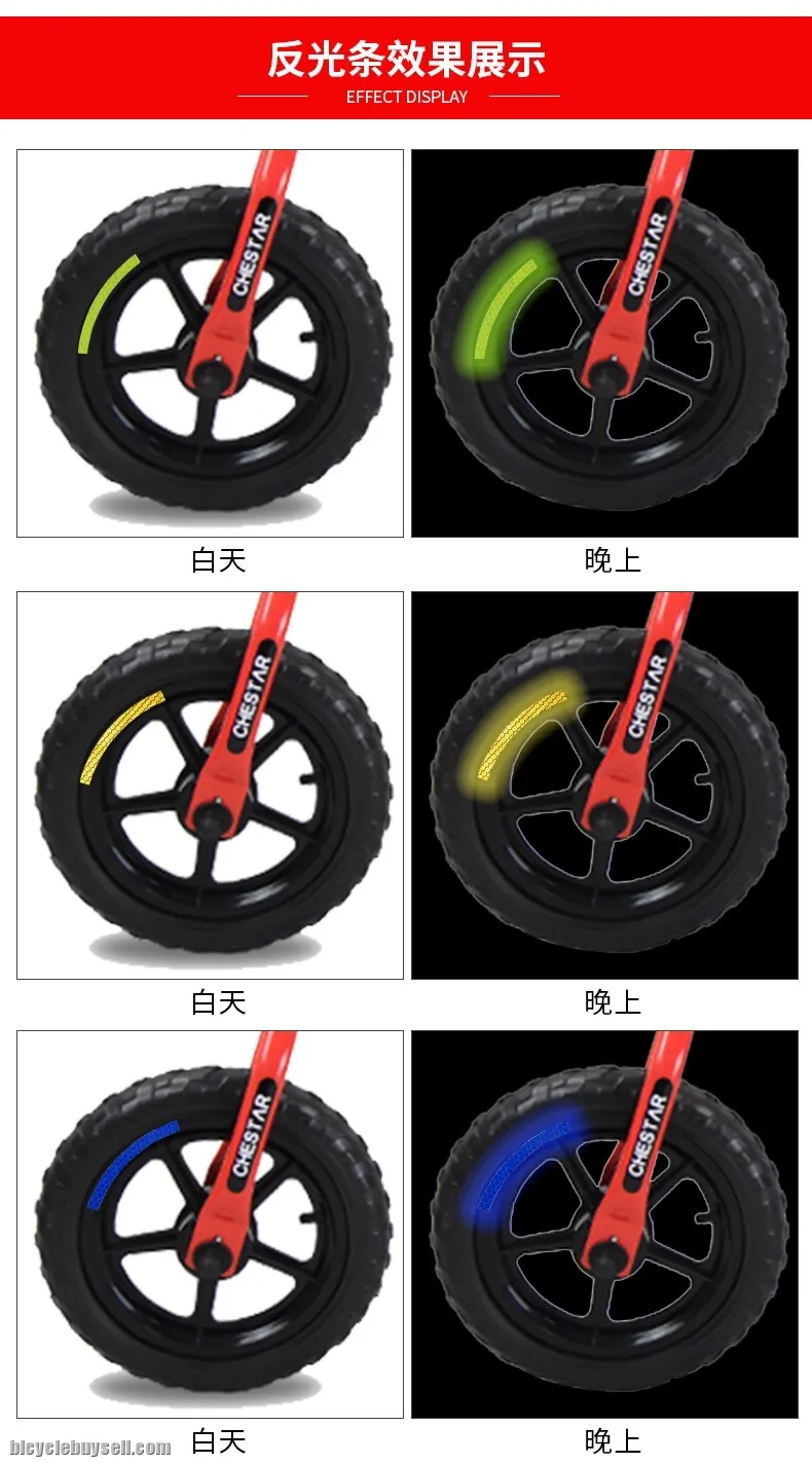 Push Bike Bicycle Night Shining Reflective Sticker Lighting Tape for Safety