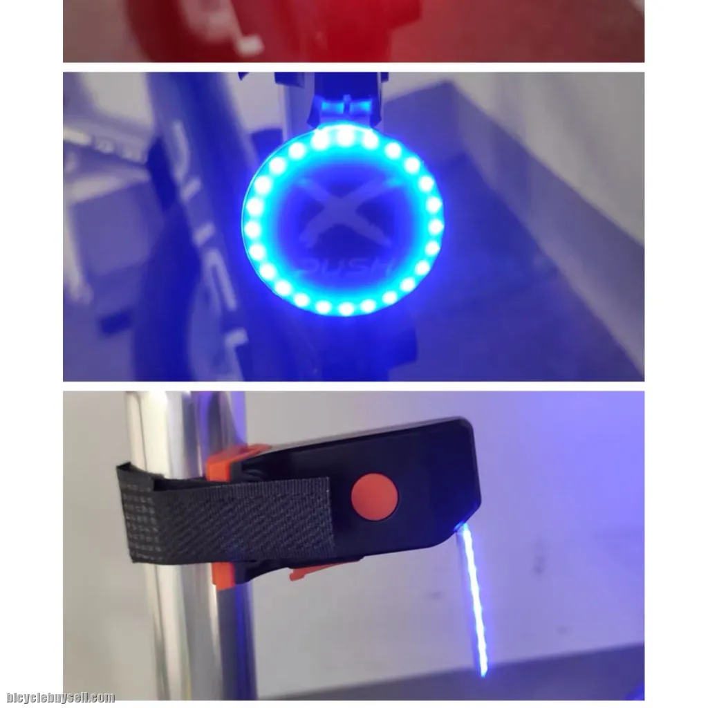 X-Push Bicycle Push Bike Seat Post Warning Light Night Cycling Light Push Bike