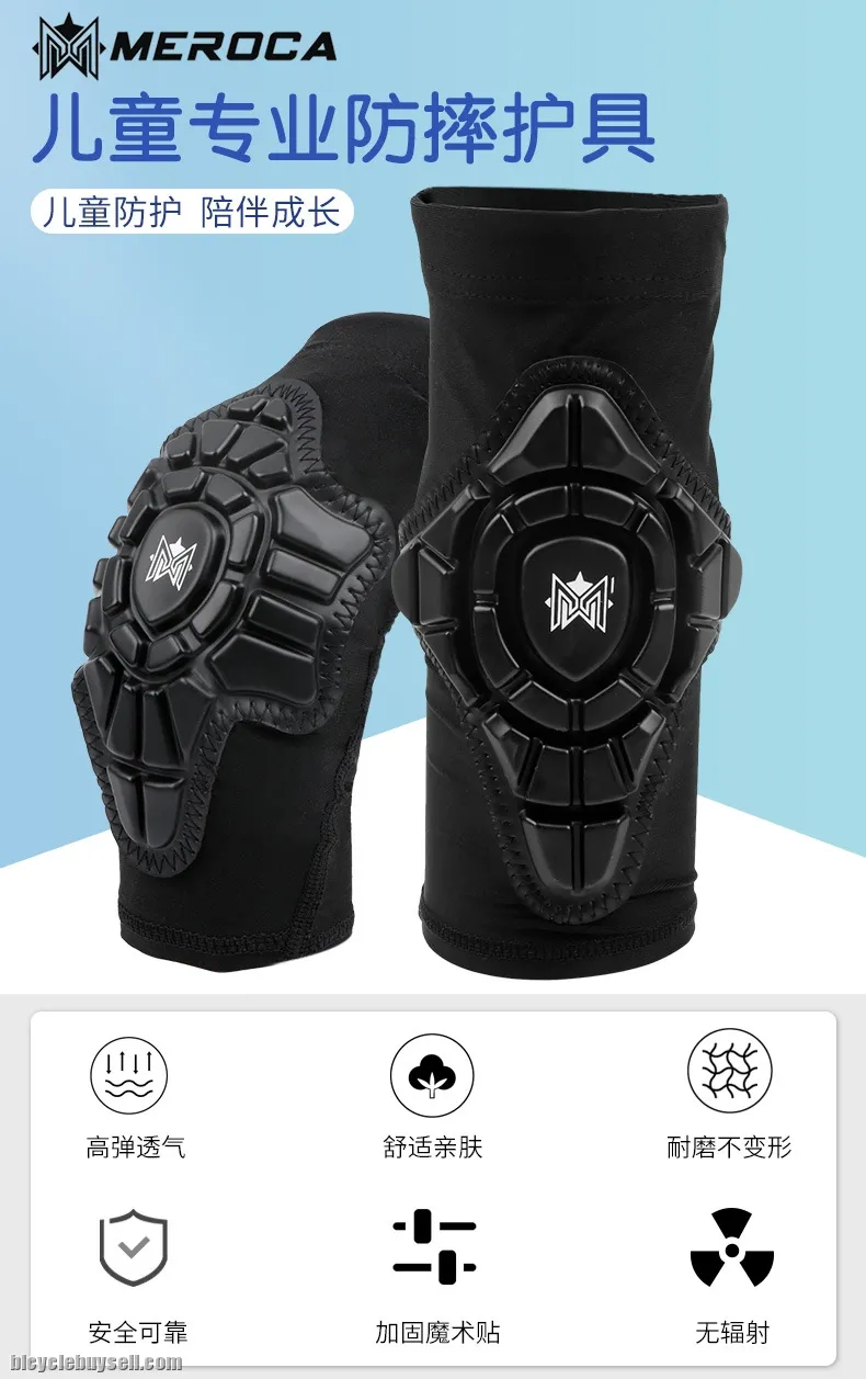 MEROCA Kids Balance Bike Protector Gear Set Soft Knee Pads Elbow Pads Bicycle Skateboard Wheels Slip