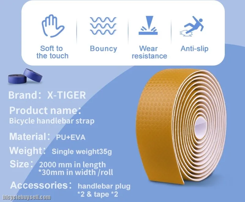 Handlebar Tape Bar Tape Double-Layer Surface For Shock Absorption &amp; Durability