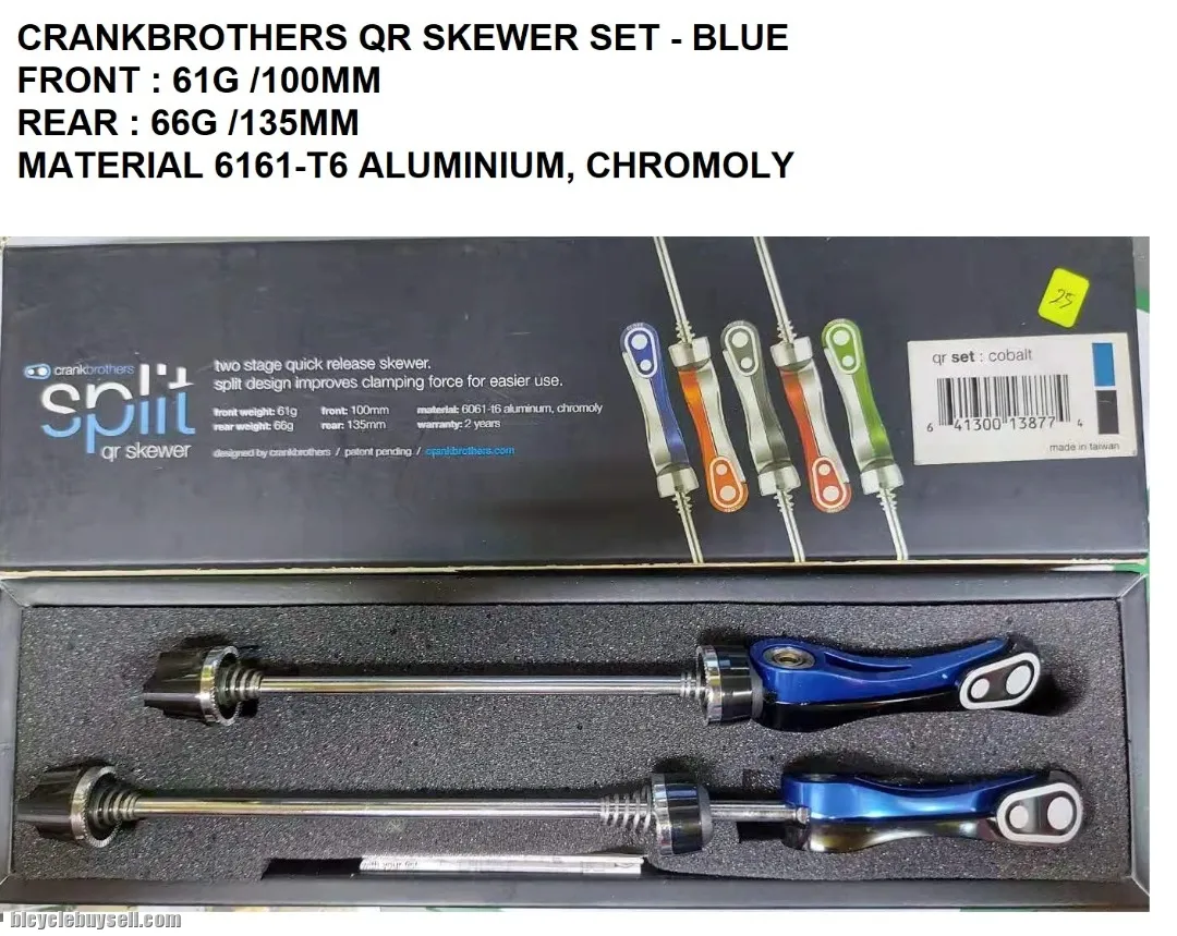 CRANKBROTHERS QR SET- BLUE STOCK CLEARANCE