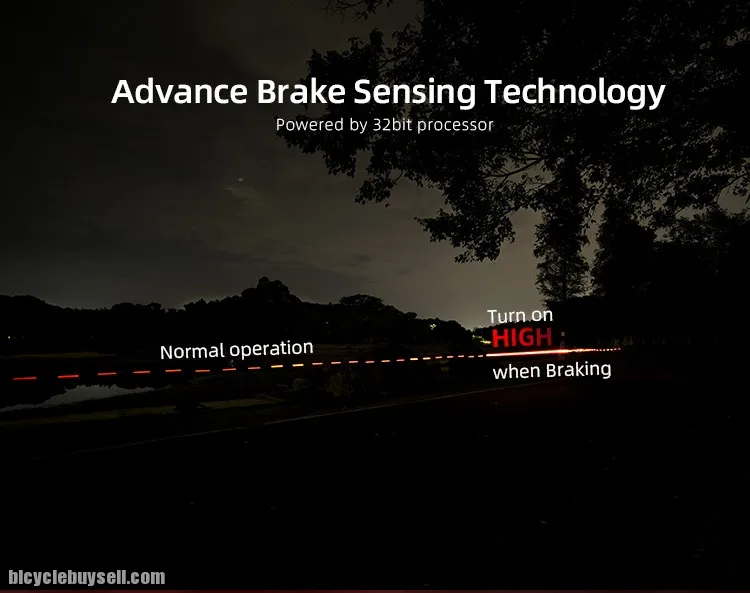 Enfitnix xlite SE Smart Tail Light - SE Brake sense. Auto brake light.
