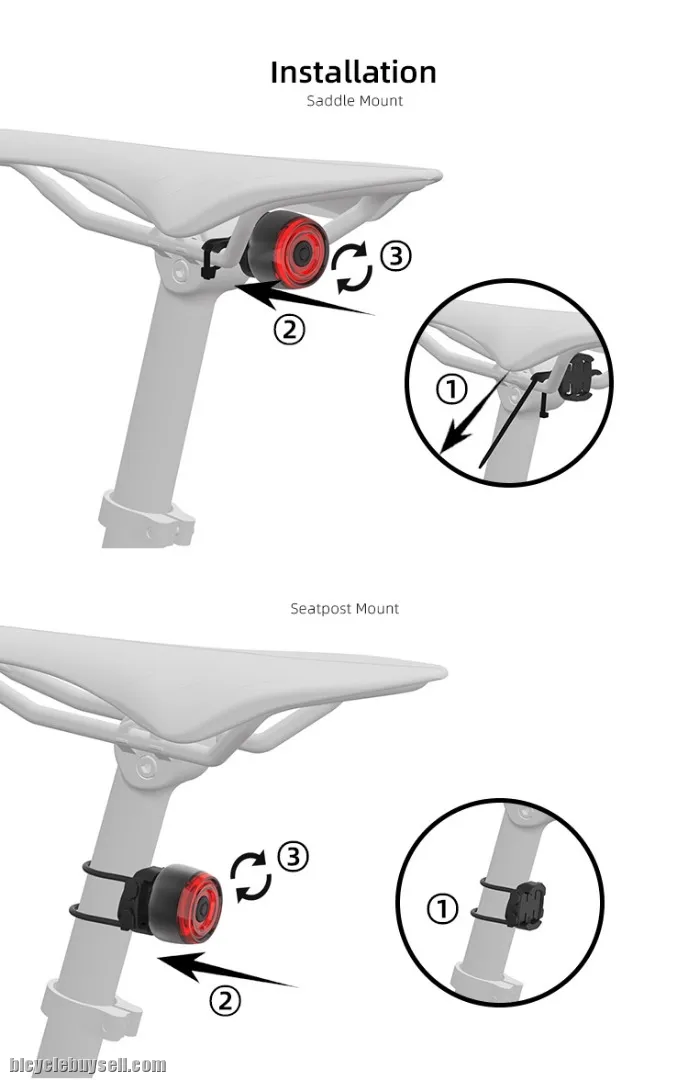 Enfitnix xlite SE Smart Tail Light - SE Brake sense. Auto brake light.