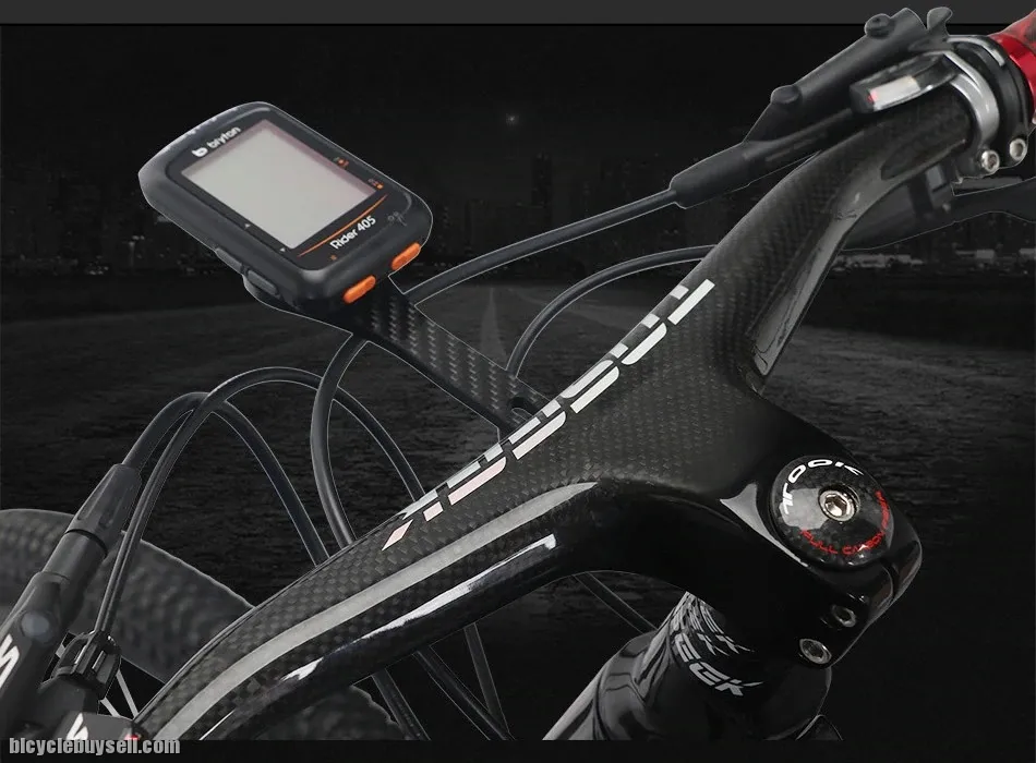 Toseek MTB Integrated Carbon Fibre Handlebar Matte (Black) 800mm