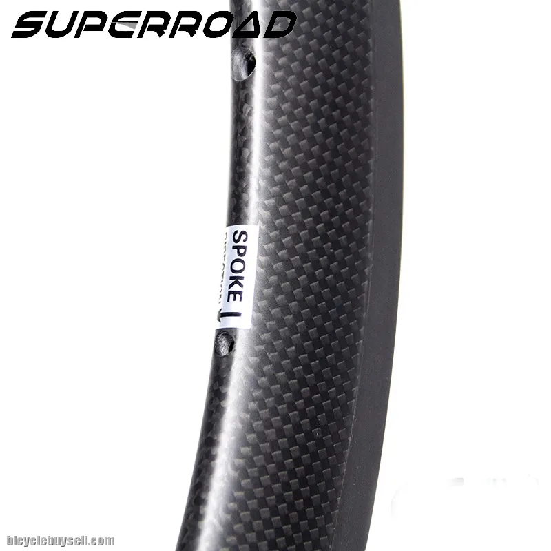 Carbon Fiber Tubular Road Bike V Brakes Rims