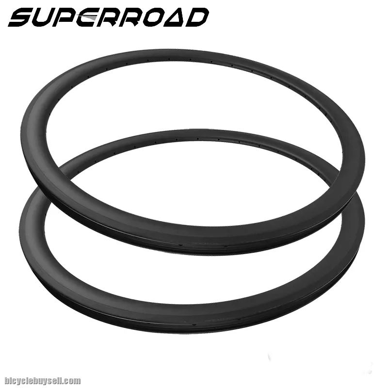 U Shape 25mm Wide 38mm Carbon Road Rims