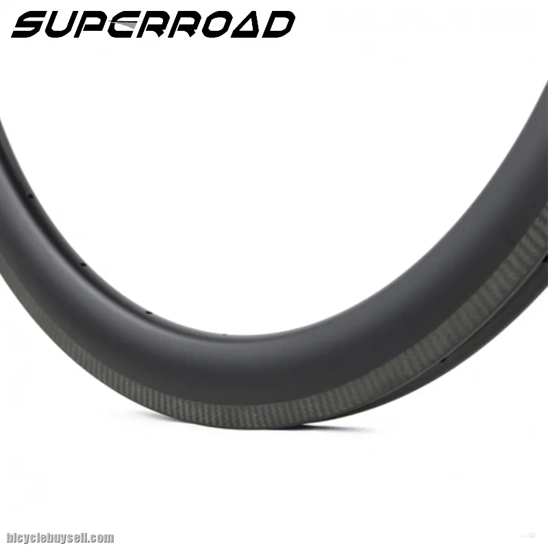 700C 45mm Carbon Rim Tubeless Bike Road Rims