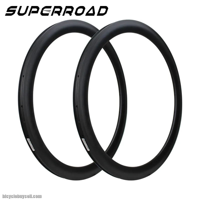 700C 45mm Carbon Rim Tubeless Bike Road Rims