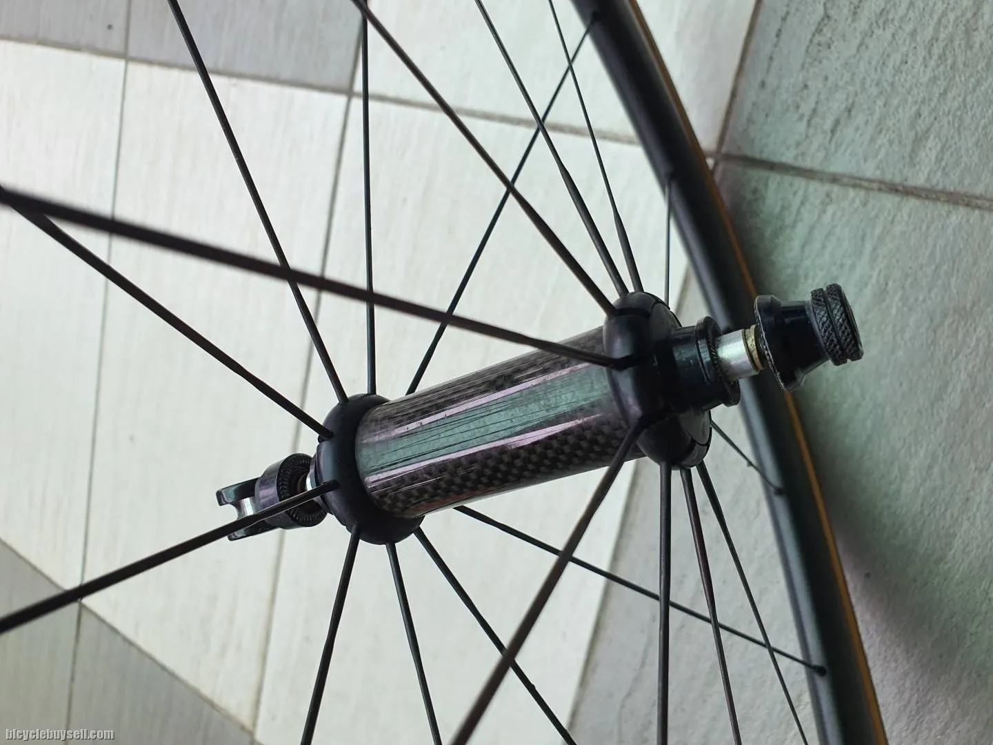 Carbon tubular wheelset 700c 38mm profile with tires