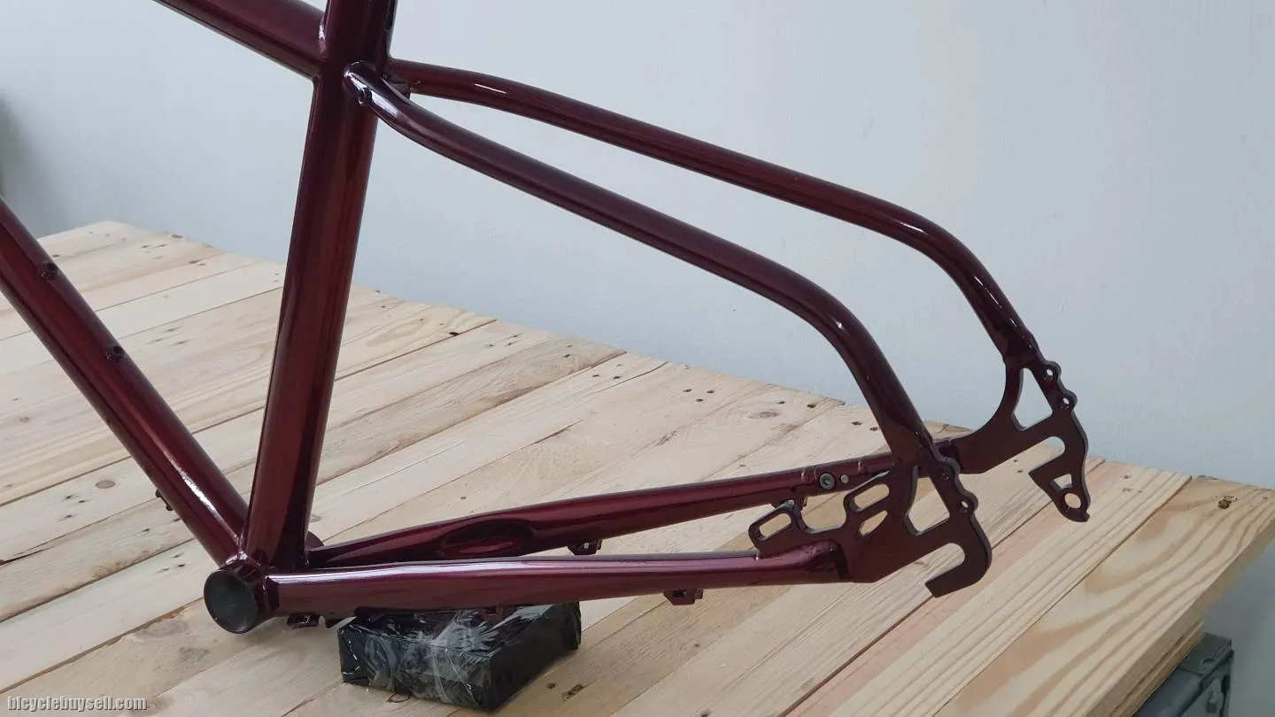 27.5" Cruiser RETRO style FRAMESET!!ðŸ˜ðŸ˜ðŸ˜CROMOLY 4130ðŸ˜!MADE IN TAIWAN!!BLAZING RED