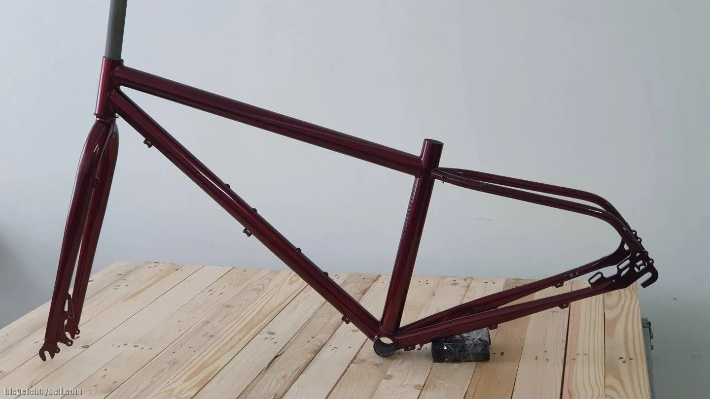 27.5" Cruiser RETRO style FRAMESET!!ðŸ˜ðŸ˜ðŸ˜CROMOLY 4130ðŸ˜!MADE IN TAIWAN!!BLAZING RED