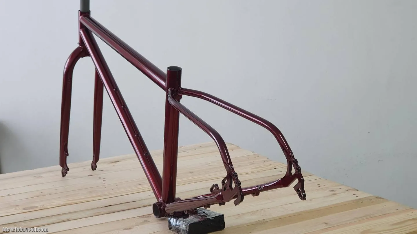 27.5" Cruiser RETRO style FRAMESET!!ðŸ˜ðŸ˜ðŸ˜CROMOLY 4130ðŸ˜!MADE IN TAIWAN!!BLAZING RED