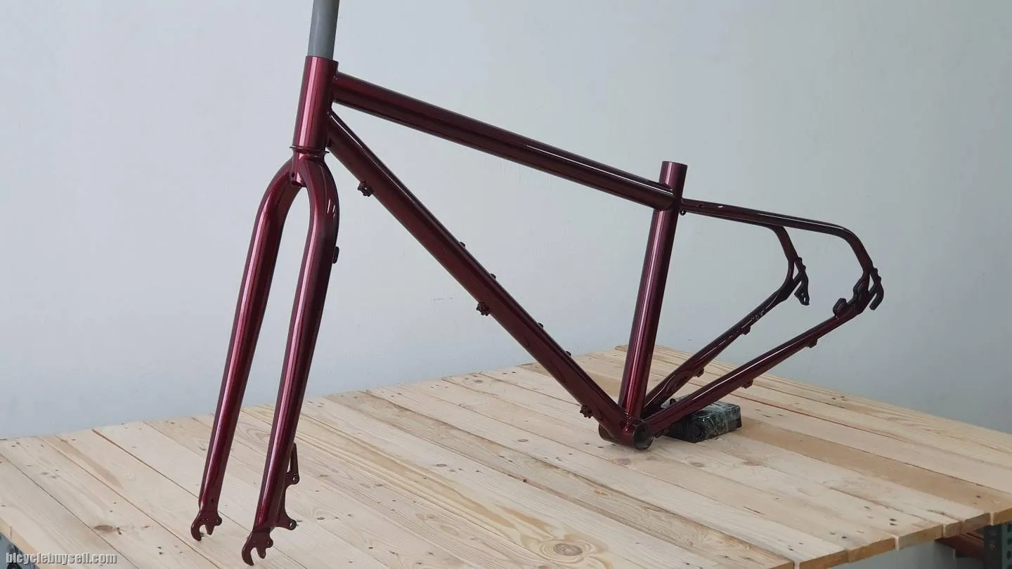 27.5" Cruiser RETRO style FRAMESET!!ðŸ˜ðŸ˜ðŸ˜CROMOLY 4130ðŸ˜!MADE IN TAIWAN!!BLAZING RED