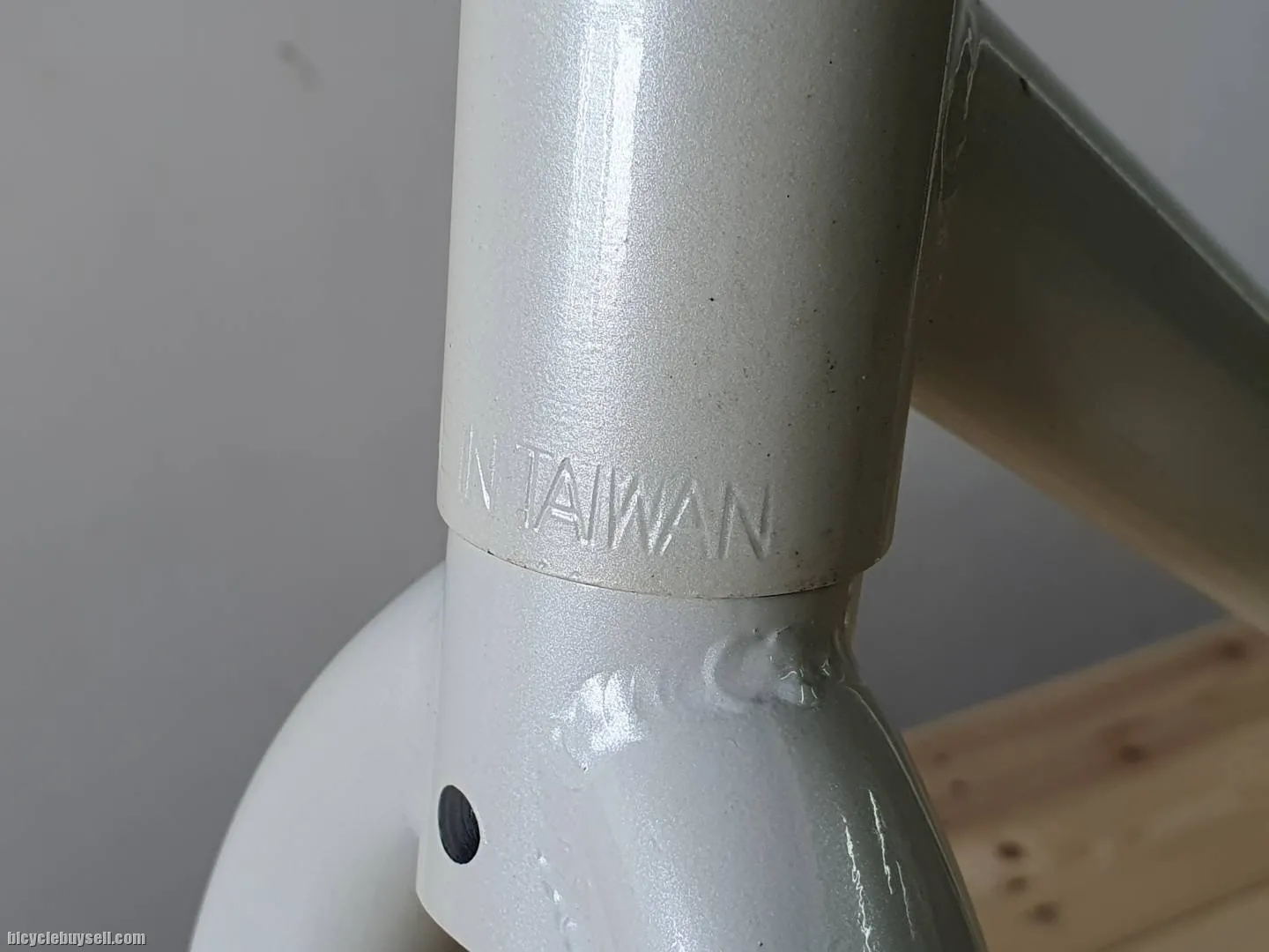 CRAZY SALE!New Old Stock Custom Frameset FIX GEAR - STEEL - Made In Taiwan ðŸ˜ðŸ˜ðŸ˜ !METALLIC WHITE!