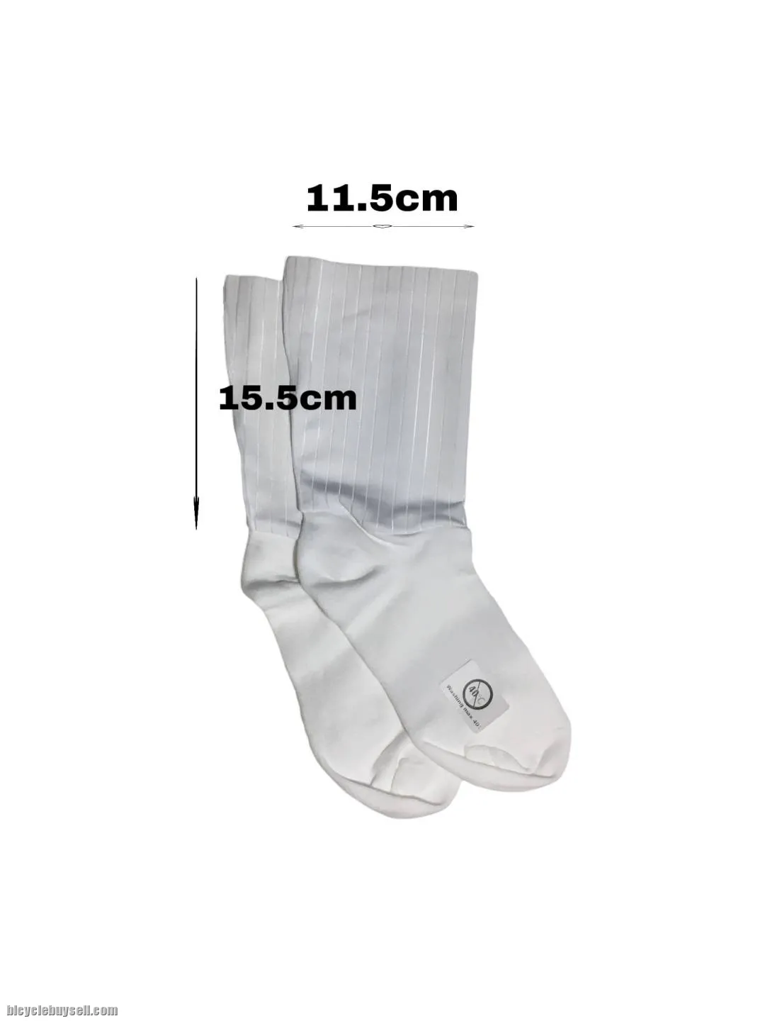 Cycling Socks White Nylon