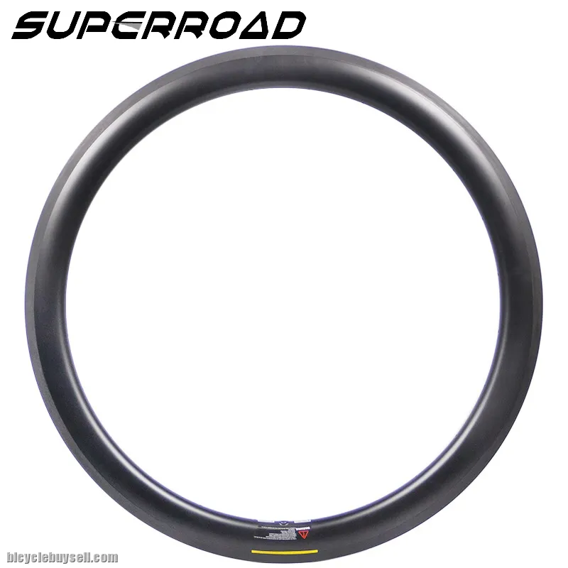 Asymmetric Tubeless Clincher Ready Carbon Road Bike Rims