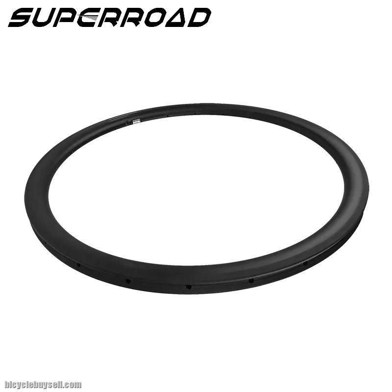 38mm Asymmetric Full Carbon Fiber Road Bike Tubular Rims