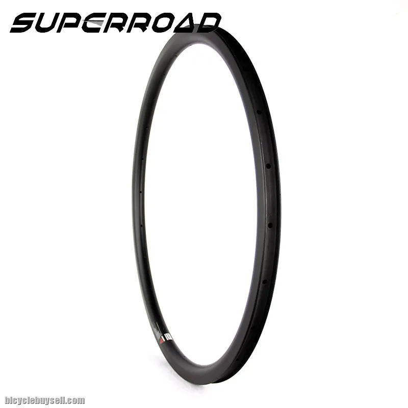 45mm Carbon Disc Brake Road Bike Gravel Tubeless Cyclocross Rims 700C