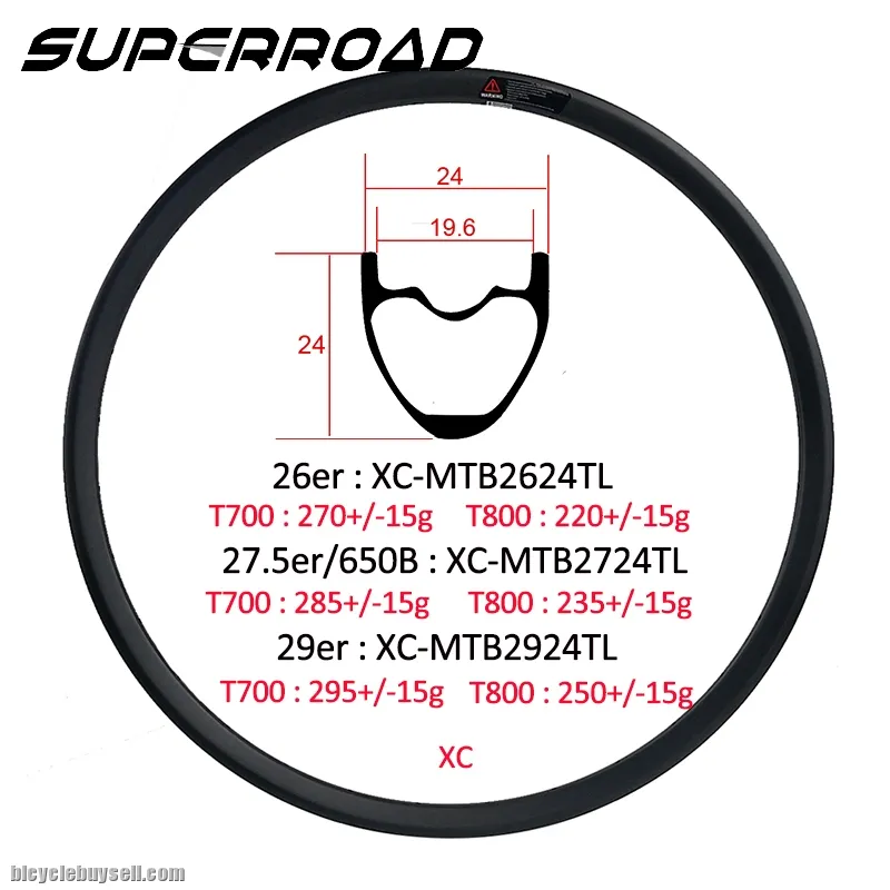 Cross Country Lightest MTB XC Rims