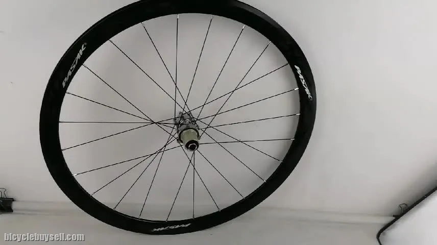 PASAK 700C disc brake road wheel road bike wheelset thru axle f12 f15 r12alloy 40mm Clincher 6-bolt