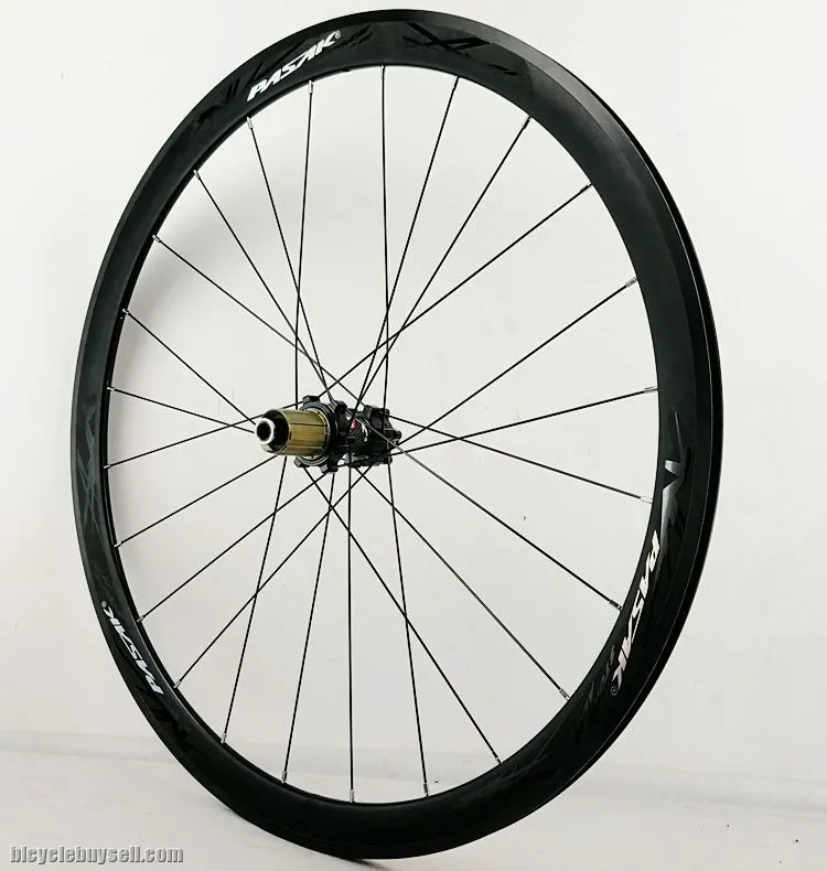PASAK 700C disc brake road wheel road bike wheelset thru axle f12 f15 r12alloy 40mm Clincher 6-bolt