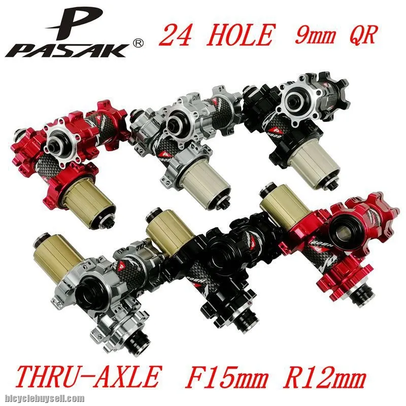 PASAK 700C disc brake road wheel road bike wheelset thru axle f12 f15 r12alloy 40mm Clincher 6-bolt