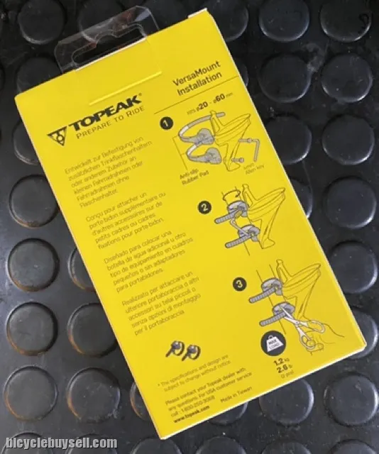 TOPEAK VERSAMOUNT FOR ATTACH ADDITIONAL BOTTLE CAGE